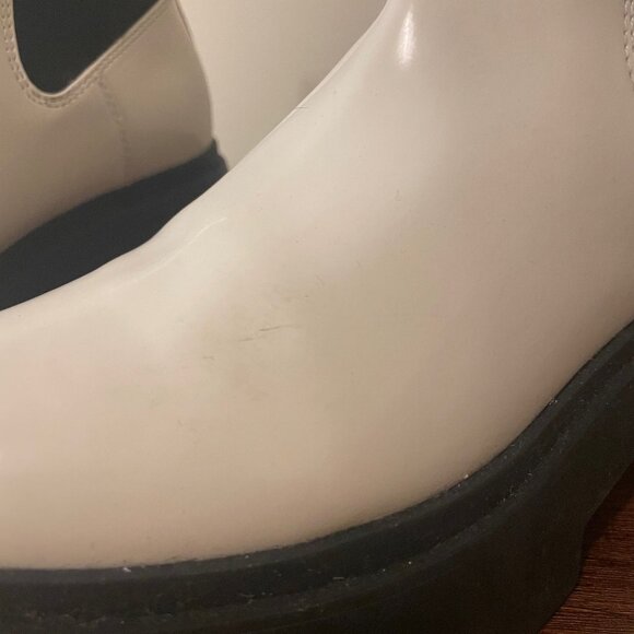 Open Edit White Lug Chelsea Boot - Picture 7 of 8